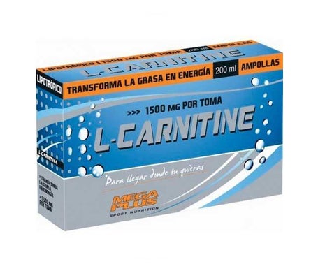Mega Plus L Carnitine Recovery 1500mg 20x10ml