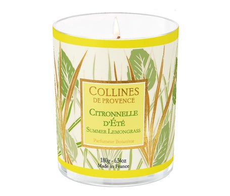 Collines de Provence Bougie Parfumée Citronnelle D'Été 180g