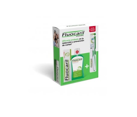 Pack Fluocaril : Dentifrice + Bain de bouche + Brosse à dents
