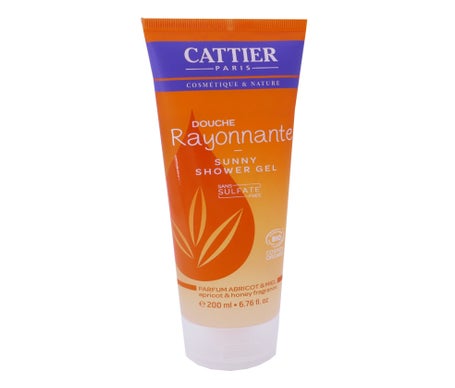 Cattier gel douche rayonnante abricot-miel 200ml