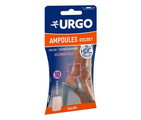 Urgo Discret Ampoules Pansement Talon 10 uts