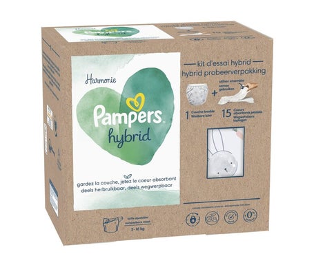 Pampers Couches Hybride Harmonie 15uts