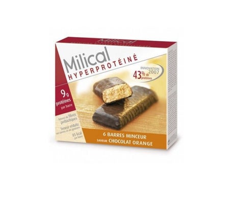 Milical Barre Hyperprotéinée Chocolat Orange