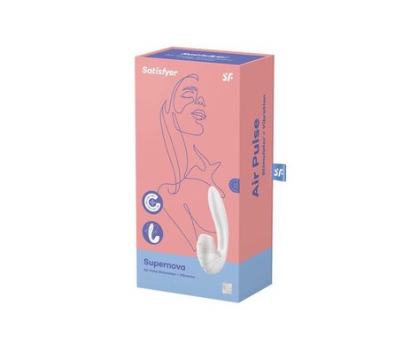 Satisfyer Supernova Stimulator And Vibrator White 1ud