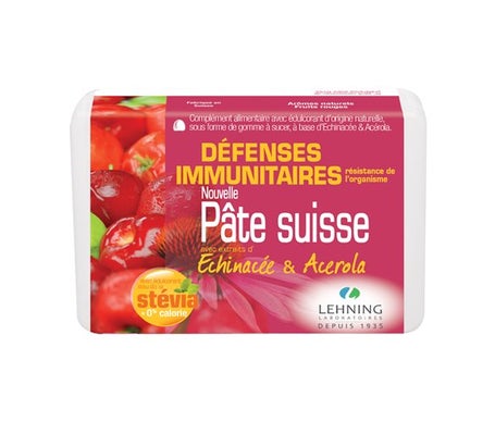 Lehning Pâte Suisse Echinacée et Acérola Gommes 40unts