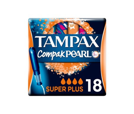 Tampax Compak Compak Pearl Super Plus coton 18 pcs