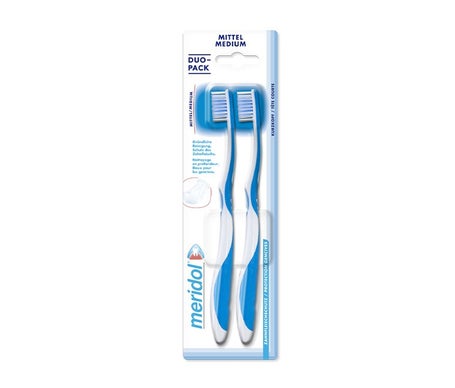 MERIDOL  Protection Gencives - Brosse &agrave; dents medium lot de 2