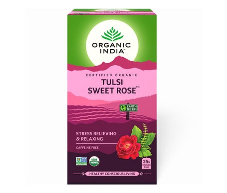 Organic India Tulsi Sweet Rose 25 Sachets