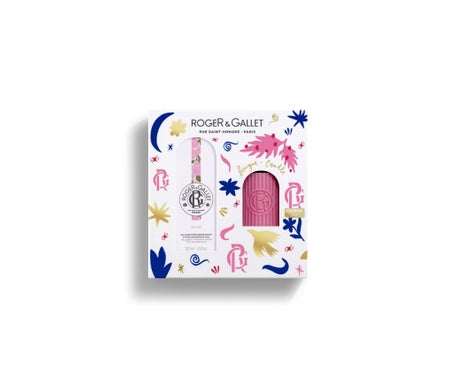 Roger & Gallet Coffret Rose Eau Parfumée 100ml + Bougie 75g