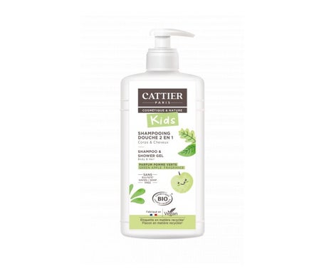 Cattier Gel Douche Shampooing Démêlant Parfum Sucré 500ml