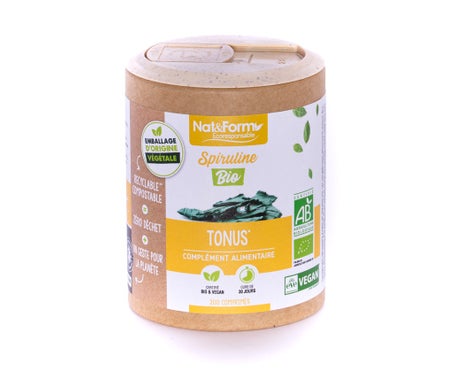 Nat&Form Spiruline Bio 200 Comprimés