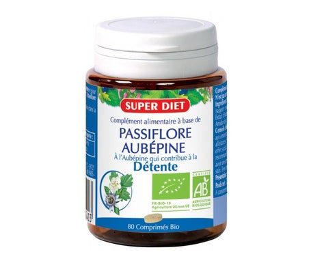 Superdiet Passiflore Aubépine 80caps