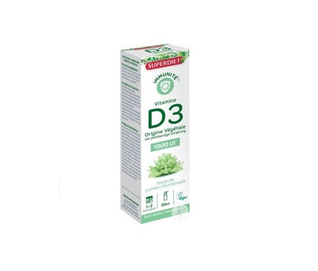 SuperDiet Immunity Vitamin D3 Vegetable 1000IU Spray 20ml