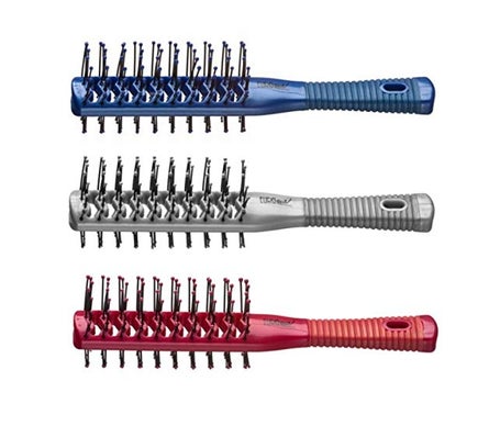 Eurostil Doble Mangue Cepillo Cepillo Esqueleto Bicolor Goma Tunel Colore