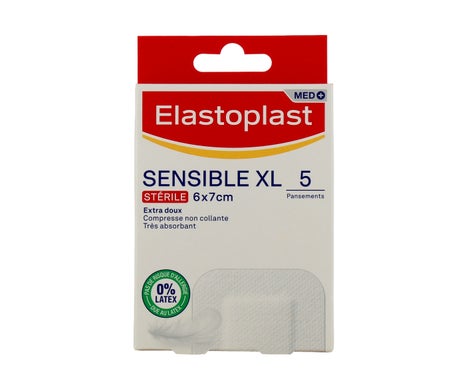 Elastoplast Sensible XL Stérile 6x7cm 5 Pansements