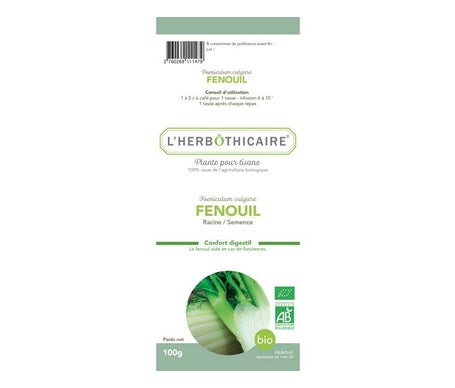 L'Herbothicaire Fenouil Bio 100g