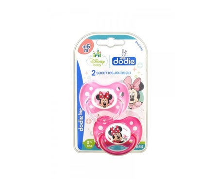 Dodie Disney Sucette Anatomique Silicone Duo Minnie +6mois