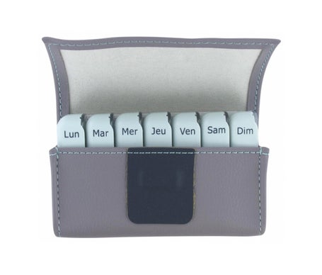 Pilbox Mini Pilulier Hebdomadaire Gris