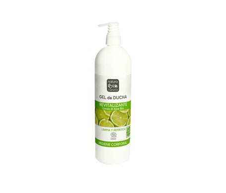 NaturaBio Cosmetics Gel de Bain Revitalisant Citron Aloès 740ml