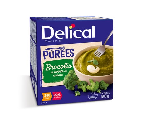 Delical Purée Hp Hc Food Crème Brocoli 4x200g