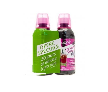 Milical Drainaligne Ultra goût Cassis Lot 2 Flacons 500 ml