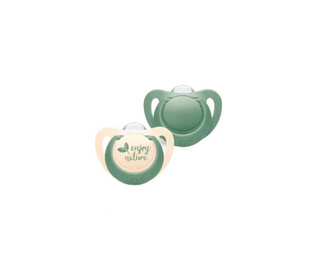 Nuk for Nature Chupeta Silicone 6-18M Bege 2uds
