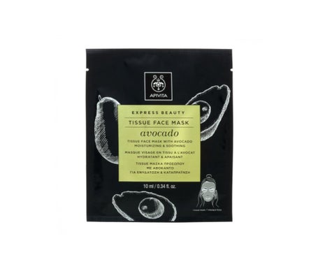 Apivita Express Masque Tissu Avocat 1x10ml
