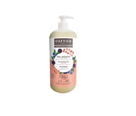 Cattier Gel Douche Sans Sulfate Fruits des Bois 1L