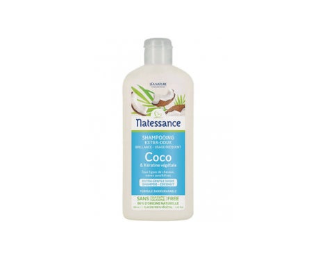 Natessance Capillaires Shampooing Usage Frquent Coco Kratine 250Ml