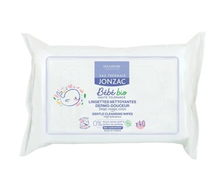 Jonzac Bébé Bio Lingettes Nettoyantes Dermo-Douceur 40 Unités