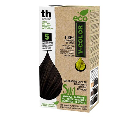 Th Pharma Eco V-Color Teinture pour cheveux sans ammoniaque No. 5 1pc