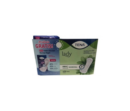 Tena Pack Lady Serviettes Normal Day 24uts + Normal Night 10uts
