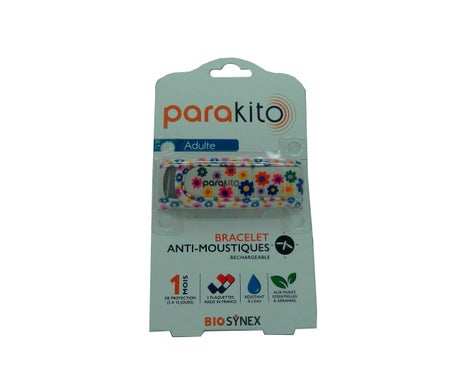 Para'kito Bracelet Anti-moustiques Adulte Fun Fleur 1ut