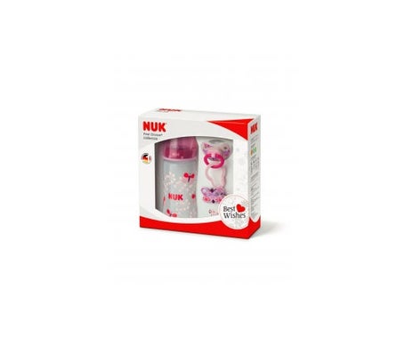 Nuk Pack First Choice Collection Rosa Biberon 300ml + Chupete + *