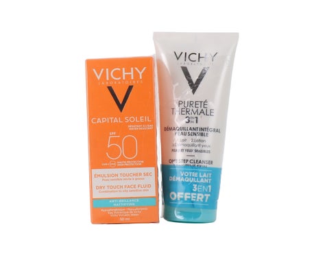 Vichy Set Capital Soleil Emulsión Spf50 50ml + Desmaquillante 100ml