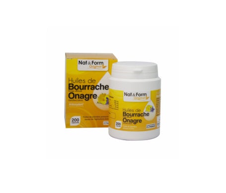 Nat Form Huile D'Onagre Et Bourrache 200 Capsules