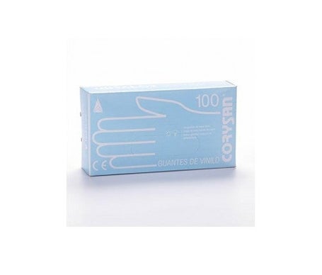 Gants en vinyle Corysan taille moyenne 100pcs