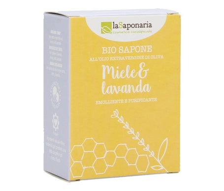 La Saponaria Savon Solide Miel et Lavande 100g