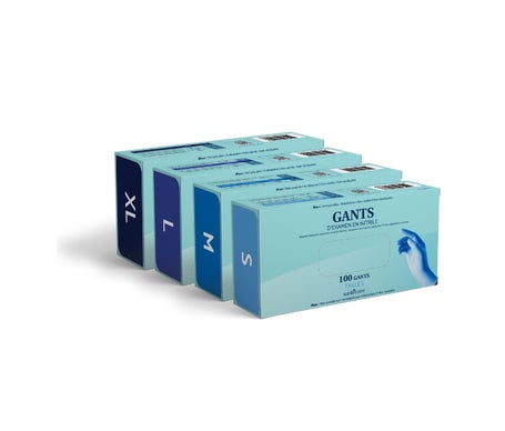 Santecare Gants Nitrile Taille M 100uts