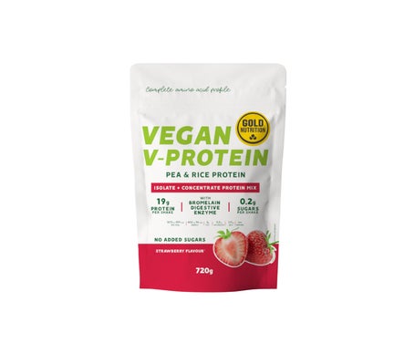 Goldnutrition Vegan Protein 720 Gr Sabor Fresa-image