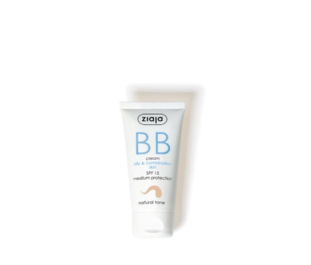 Ziaja Bb Crème Peau Grasse et Mixte Spf15 Teinte Naturelle 50ml