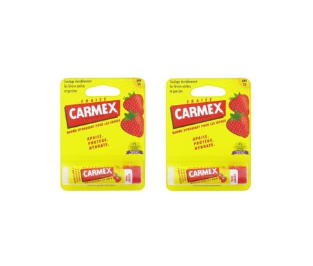 Carmex Stick Lèvres SPF15 Fraise 2x4,25g