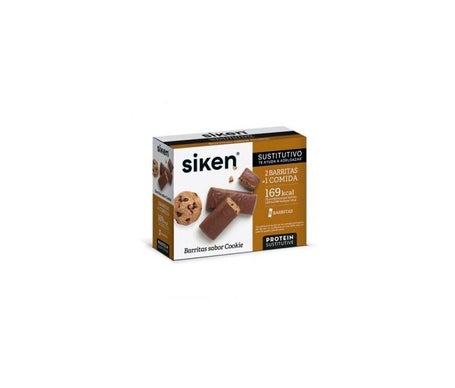 Siken Barre de protéines de remplacement 44 G Cookie 8 U
