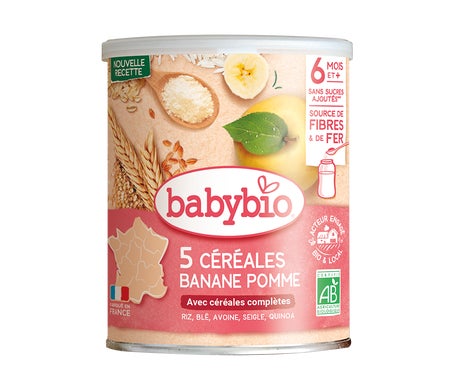 Babybio 5 Céréales Banane Pomme +6m 220g