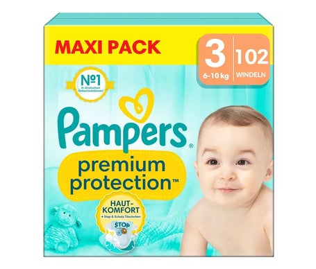 Pampers Premium Protection Couche T3 6-10kg maxipack 102uts