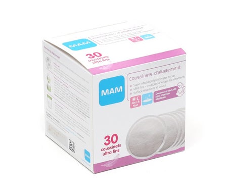 Mam Coussinets D'Allaitement Ultra Fins Jour & Nuit 30 Unités