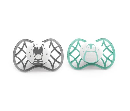 Nuvita Sucette Symétrique Silicone 0M+ Neutro 2uts