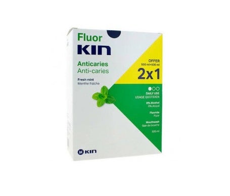 Fluorkin Daily Mint Rinse 500ml Pack 2x1