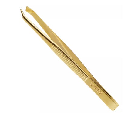 Vitry Pince à Epiler Professionnelle Mors Biais Inox Doré