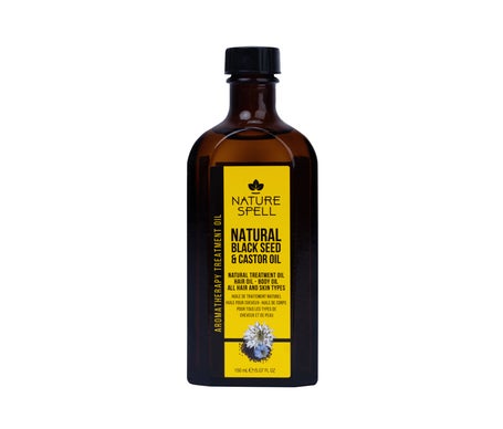 Nature Spell Huile Grain Noir Ricin Corps Cheveux 150ml